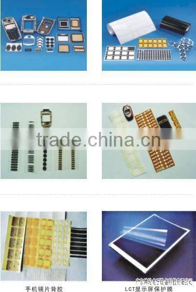Automatic die cutting machine for double sided adhesive tape