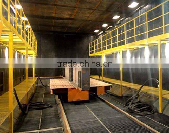 airless shot blasting chamber to clean transformers