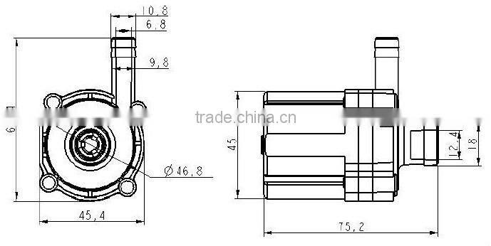 12V 24V dc brushless silent water pump car water pump air conditioning