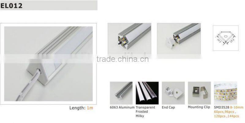 customized dimension and spec LED Aluminum profile for LED strips aluminum profile