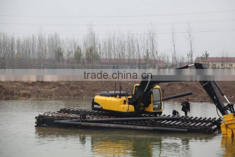 amphibious excavator pontoon