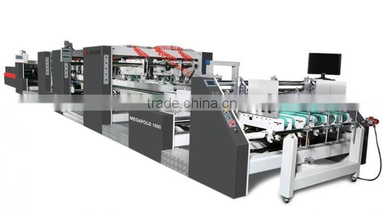 MEGAFOLD 1650 automatic corrugated carton box folder gluer machine
