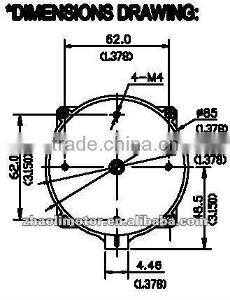 Fan motor Brushless motor75: 12/24VDC,1200rpm,30000hours life,35dB, dc motor for electric fan,air pump,nebulizer,humidifier