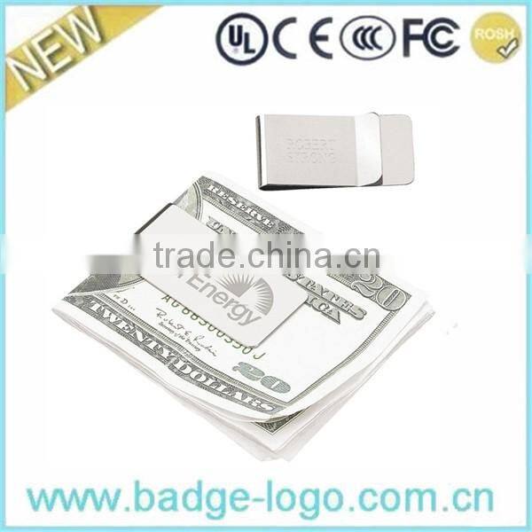blank novelty cheap stainless steel money clip