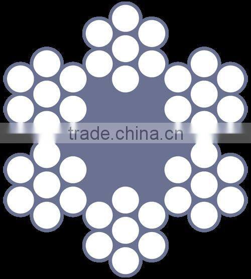 6x7+FC/IWS Galvanized & Ungalvanized Steel wire rope