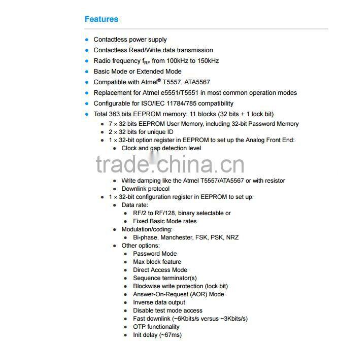 ISO standard ABS material writable T5577 smart rfid keyfob key tag