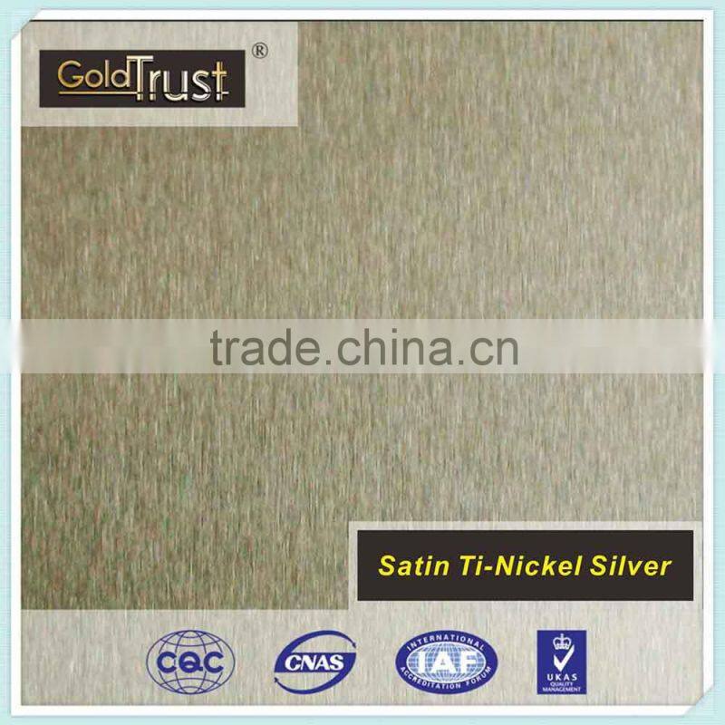 bronze colored finish stainless steel no.4 brush /satin in stainless steel per price kg for elevator carbin