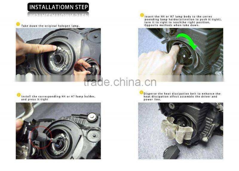 Smart System Copper Belt Canbus Conversion Car H1 H7 H11 9005 9007 H13 fanless LED Headlight Kit Bulb H4