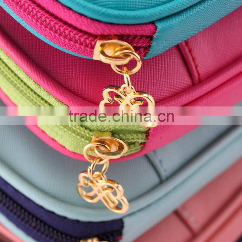 Candy Color Pencil CasePortable Multifunction Solid Color Pencil Box Pouch Fashion Pencil Bag Free Shipping