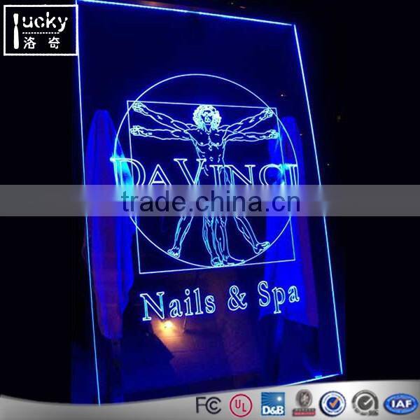 Acrylic toilet letter channel sign ,custom all kinds led toilet edge lit sign