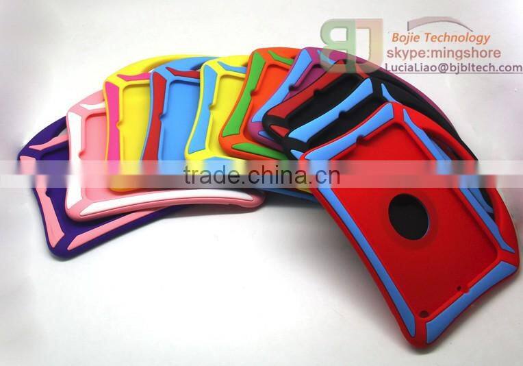 With Handle Rugged Heavy Duty Kid Proof Tablet Case Silicone Protective Case for iPad air 2