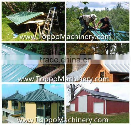 Aluminum Metal Roof Ridge Cap Roll Forming Machine