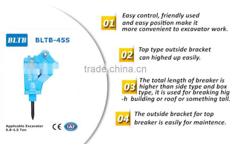 BLTB-45S Side Type high quality Hydraulic Hammer suitable for 0.8-1.5 ton excavator
