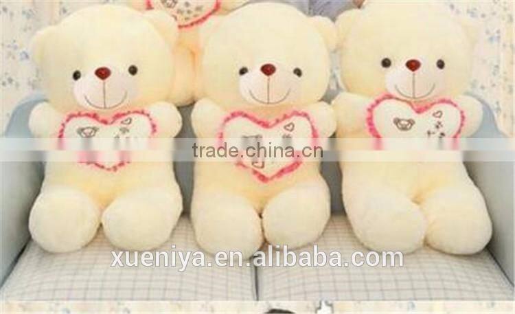 2016 hot sale love plush toy valentine day lovely teddy bear toy