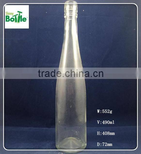 transparent glass wine bottle, spirit bottles, glass bottle wholesale