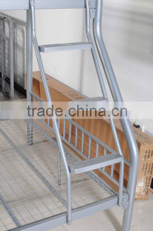 Silver Metal Triple Bunk Bed