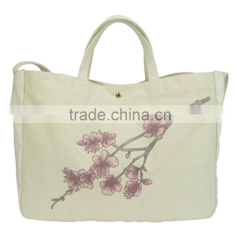 Ningbo Ronhon Premium Gift Bags Canvas Shoulder Messenger Large Size Shopping Bag