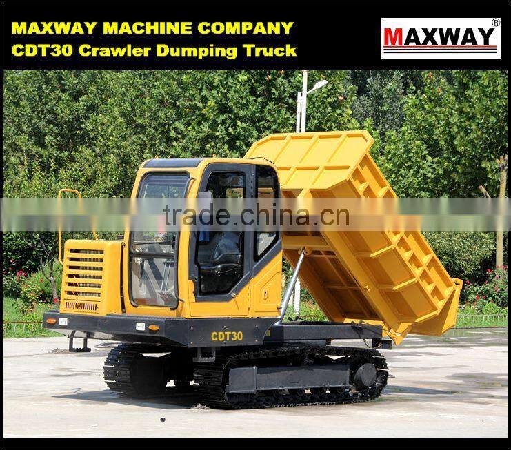 Steel Crawler Self-unloading Farm Tractor for Sugarcane / Palm , CE / ISO / SGS , Model: CDT60