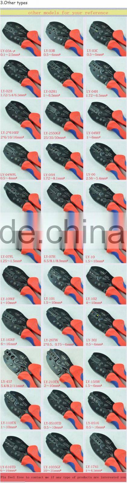 LSD good quilty LS03C-5D3 crimping tool kits with LS-03C crimping tool & replaceable dies combination in plastic box