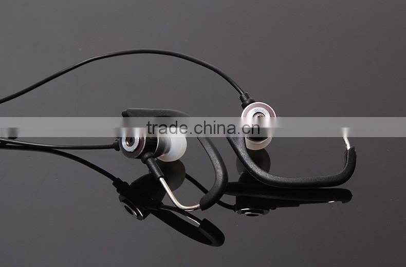 Wired metal Stereo Headset Earhook for Phones