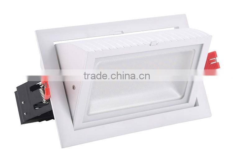 5 years warranty 100lm/w 38w rectangular led downlight tuev