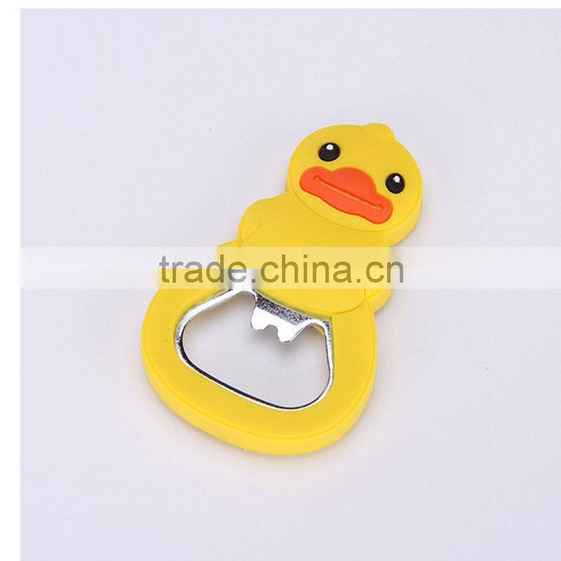 Plastic cartoon charaters logo printed soft PVC custom pvc bottle opener
