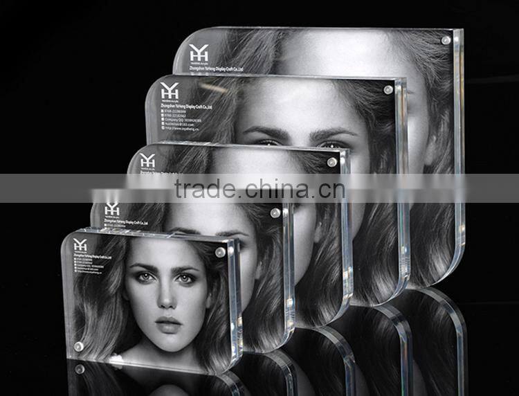 hot selling high class clear handmade acrylic photo frame factory price