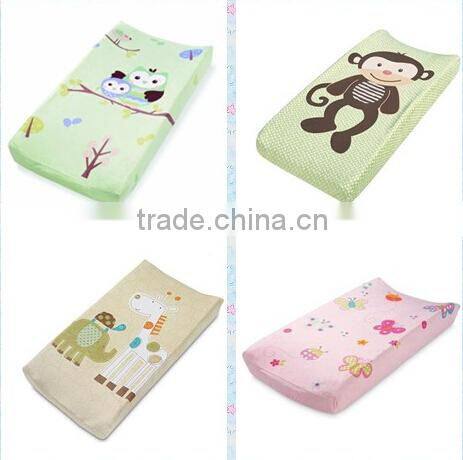 Grey and Blue Dolphin Design Changing Table with dot minkee