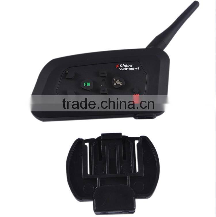 2016 NEW V4 made in china bluetooth headset Full Duplex BT Interphone FM speaker bluetooth