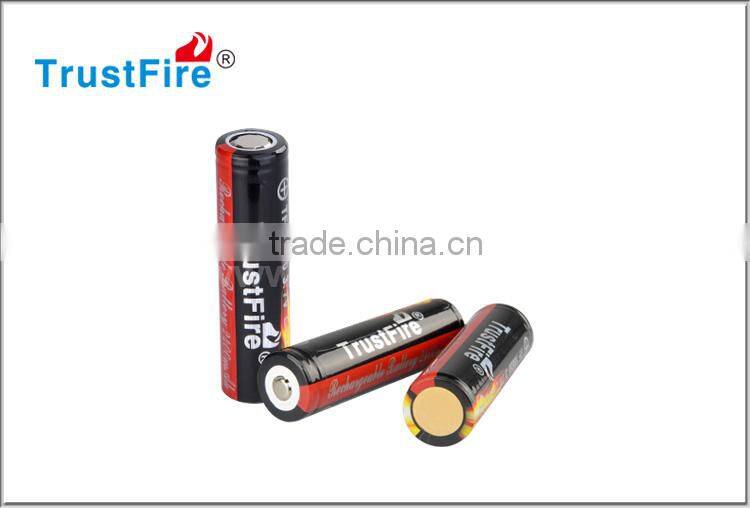 trustfire hot selling 18650 2400mah high capacity rechargeable li-on battery