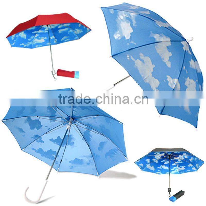 cheaper promotional umbrella with blue sky design