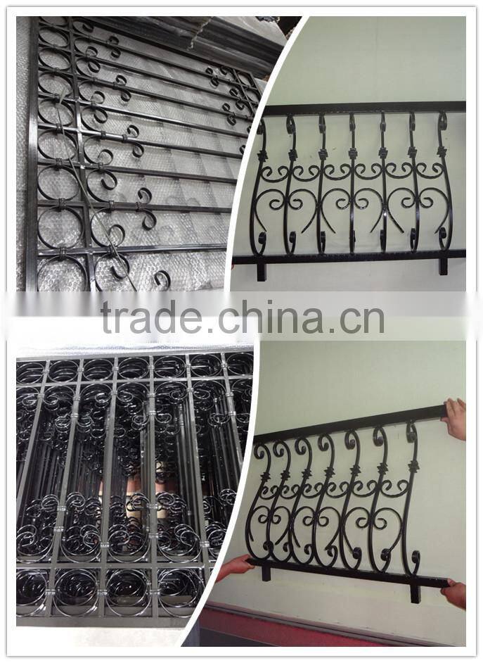 wrought iron window grill design for safety
