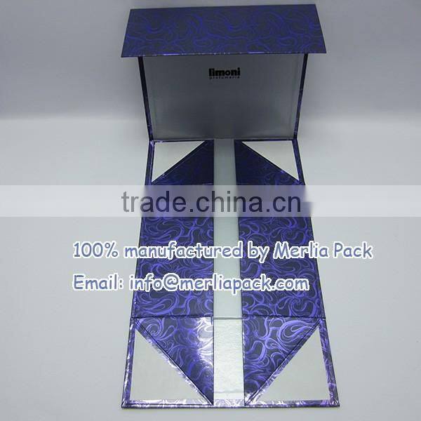 Smashbox Make Up School 2016 Cosmetics Boxes Fancy Paper Foldable Silver Foil Box