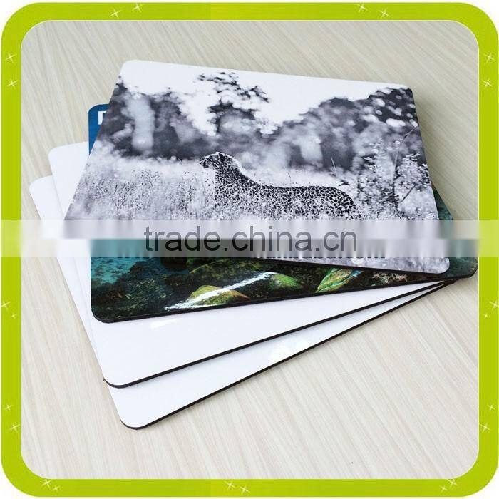 China manufacturer 19x23cm rectangular sublimation wooden raw placemat