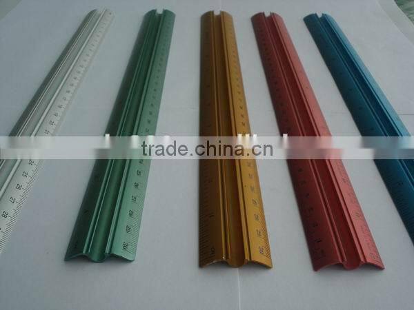 custom 30cm 12' metallic aluminium ruler