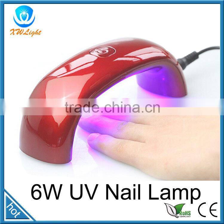 Hot sale ! 6w / 9w rainbow uv lamp led lamp nail nail tools
