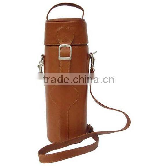 Wholesale Leather Single Deluxe Wine Carrier