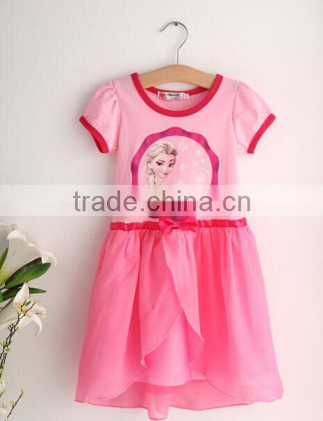 Frozen gauze dress, wholesale frozen skirt for kids