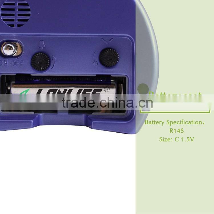 BB08504 pink cartoon semicircular clock,table clock