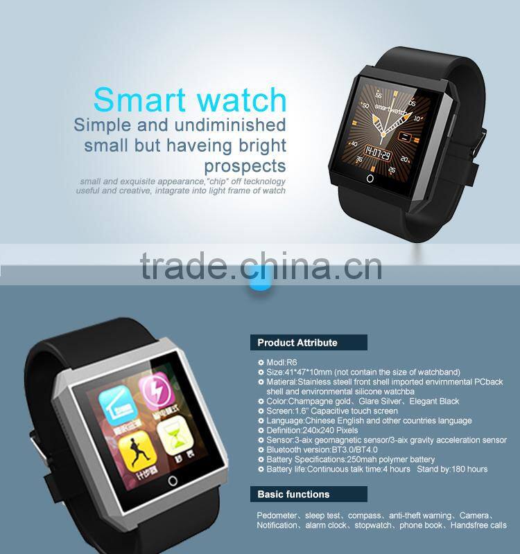 Factory price the newest the thinest HD touch screen smart watch MTK for IOS and Android support phone calling watch
