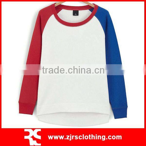 Women's Plain Cotton Sweatshirt Fleece Cotton Pullover