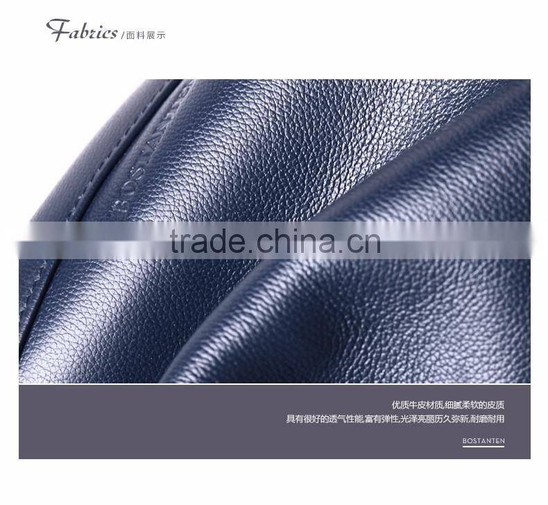 dark blue men leather wallet with coin pocket wholesale men purse