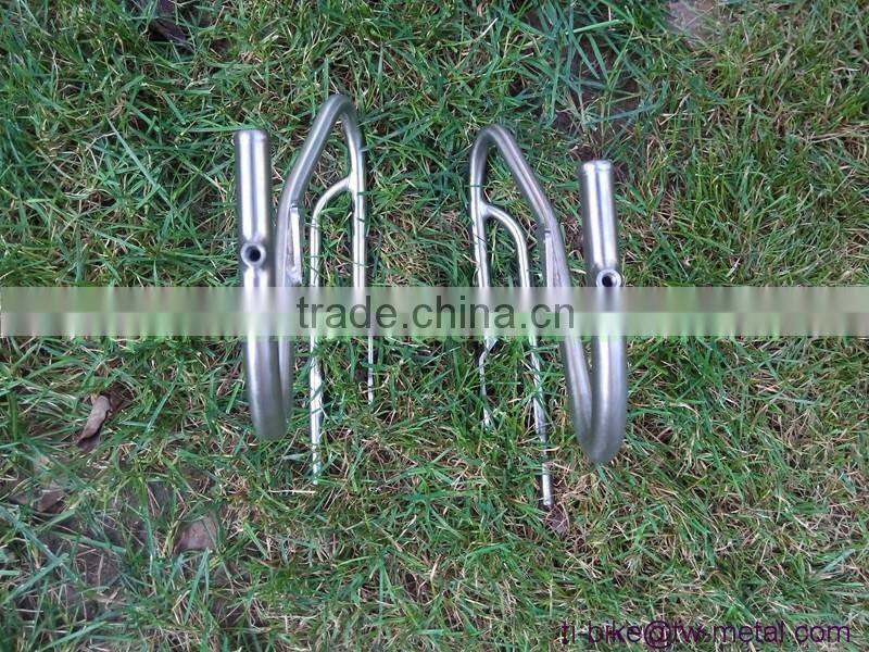 Customized titan bike front rack ti 25kg bicycle luggage carrier with sand blasting cheap titan bicycle front rack &bag holder