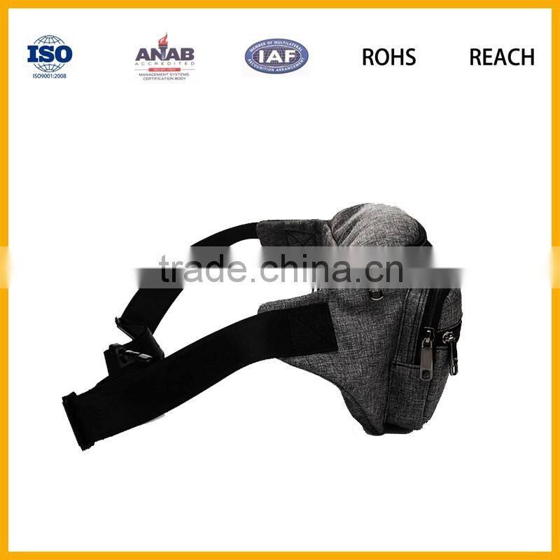 Hot Sale Elegant Foldable Nylon Waist Bag with Mobile Phone pocket for Running, cycling, business