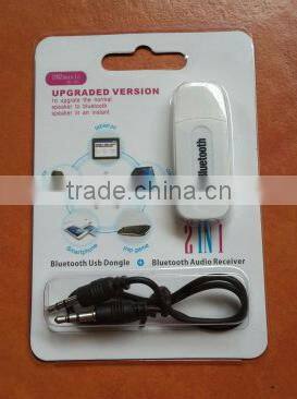 3.5mm 2 in 1 wifi bluetooth usb adapter for speaker