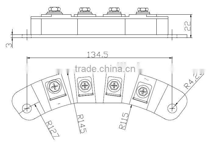MXGY (VI)75~110 Rotation triphase half bridg rectifier module