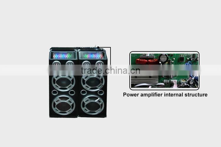 Active Wooden Speaker with EQ Karaoke Using Active Sound System Dual 10inch PA Speaker