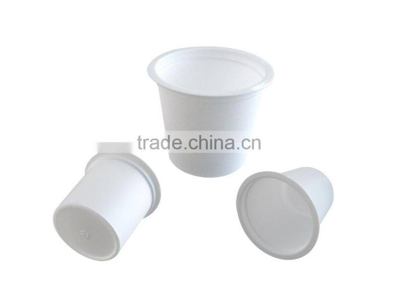 Plastic disposable k cup with filter