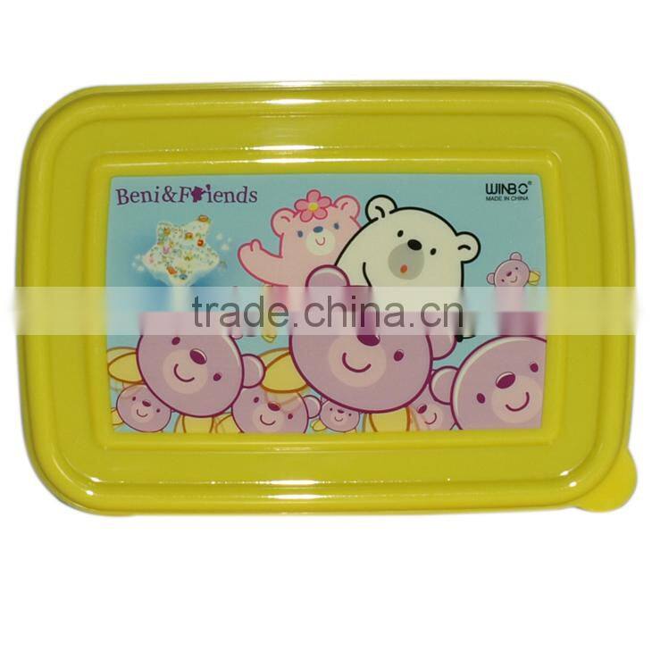 Plastic cheap small simple bento box with PP material