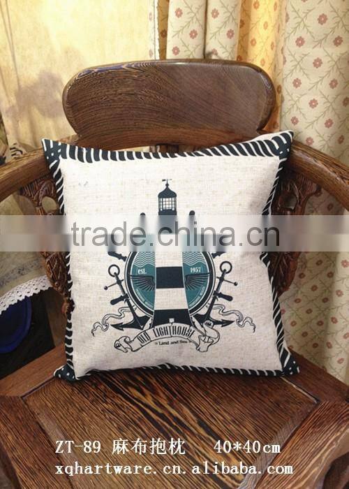 Nature Linen material Custom Printed Pillow Case, Custom size Decorative Pillow case , Digital printing fast delivery